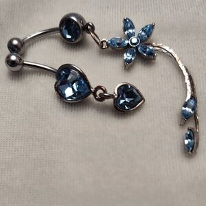 Elegant Silver and Blue Gemstone Women's Jewelry